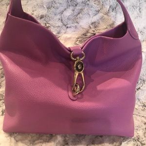 Dooney & Bourke Pebble Logo Lock Hobo